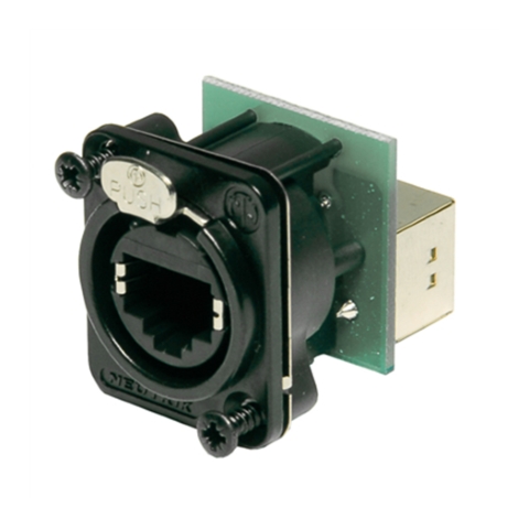 Ethercon RJ45 Chassis, Schwarz