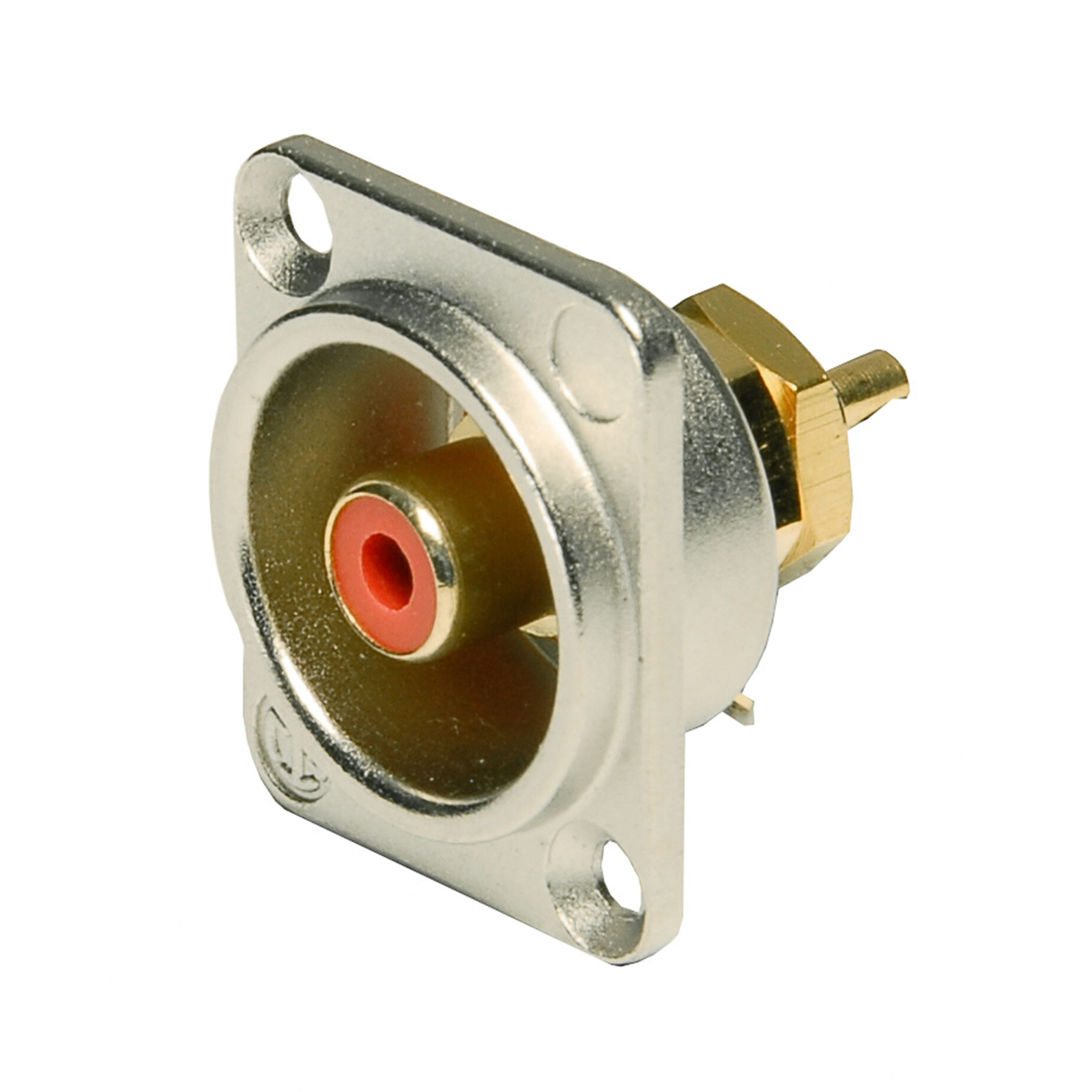 Neutrik - Base cinch aislante rojo - vn-nf2d-2h