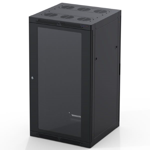 Serveur rack 19" 22U 0.6m P.verre trempé