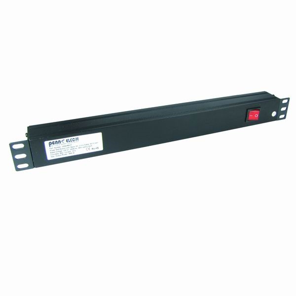 19" 1U Powerbox, 8 Rear with Switch  on Front - 6517h