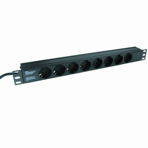 19" 1U Powerbox, 8 Front - 6518h