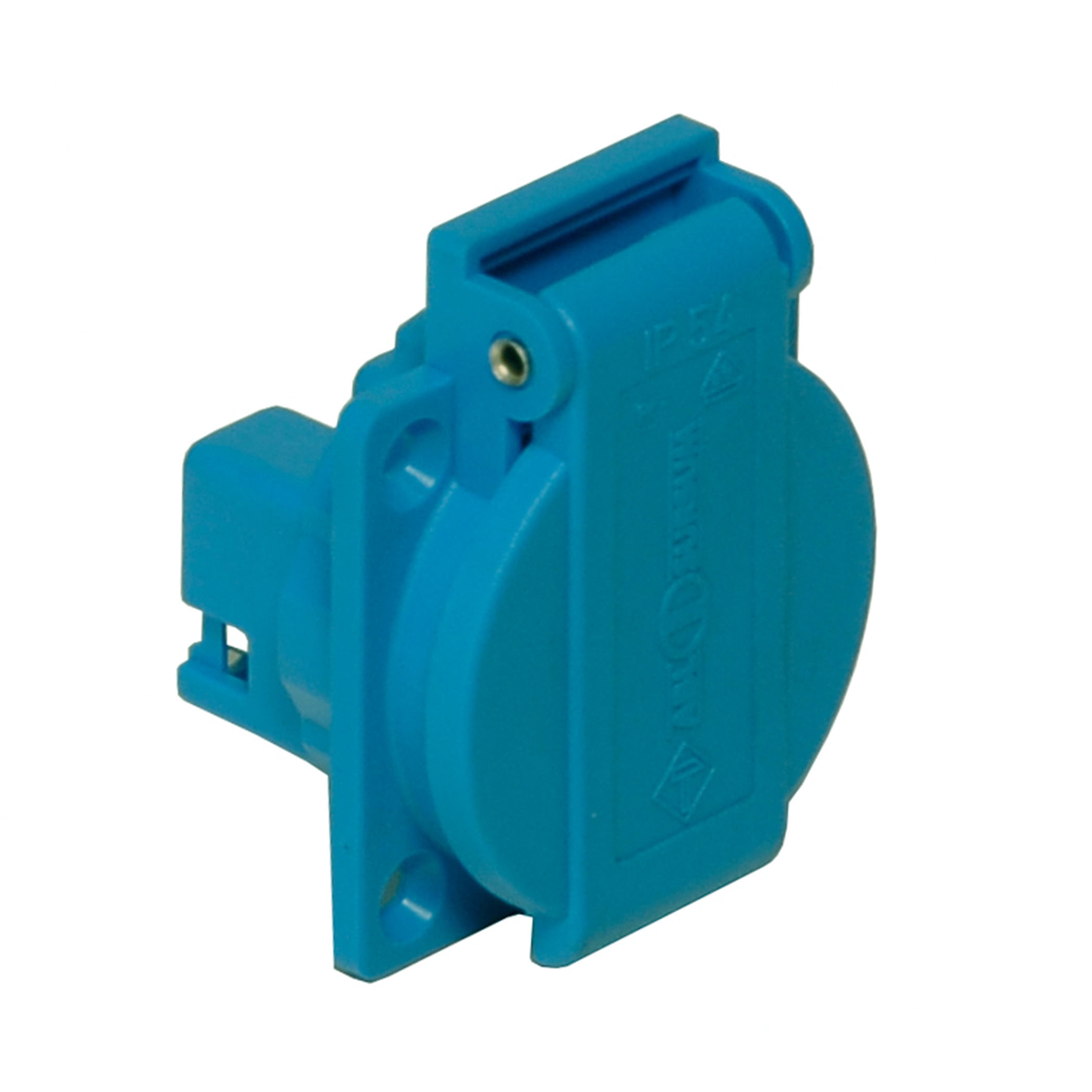 Schuko socket, blue - 7250h