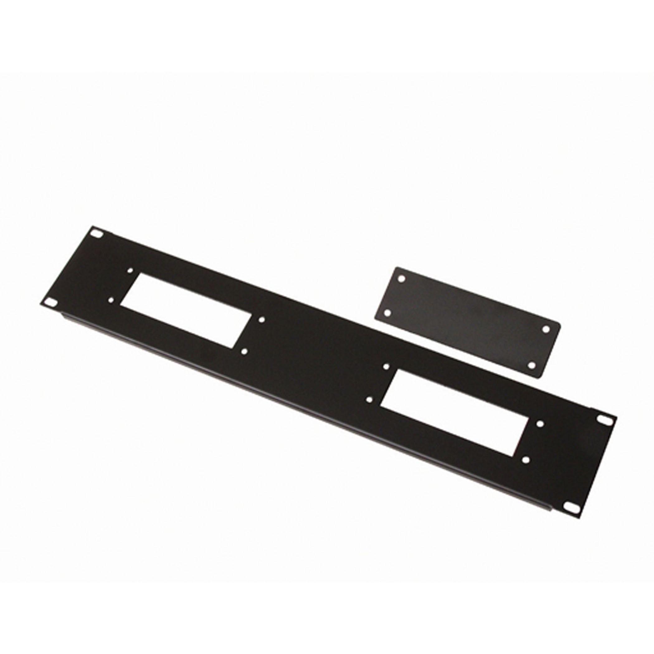 19" Rack Panel 2U, 2x Harting 16/40/72 - ri-0047h