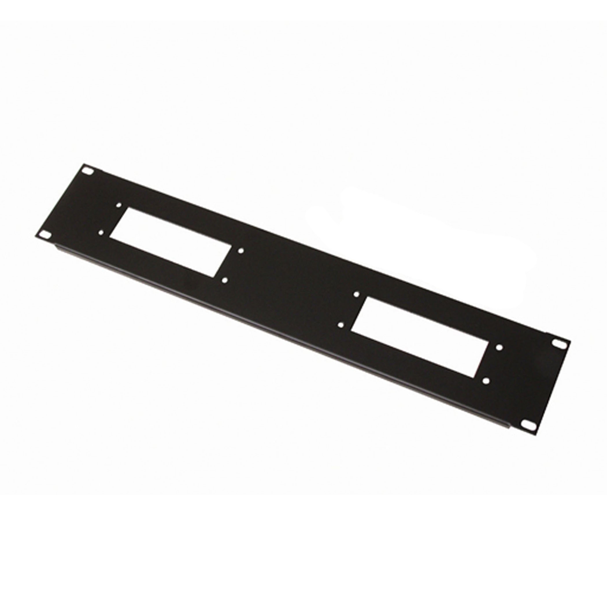 19" Rack Panel 2U, 2x Harting 16/40/72 - ri-0047h1