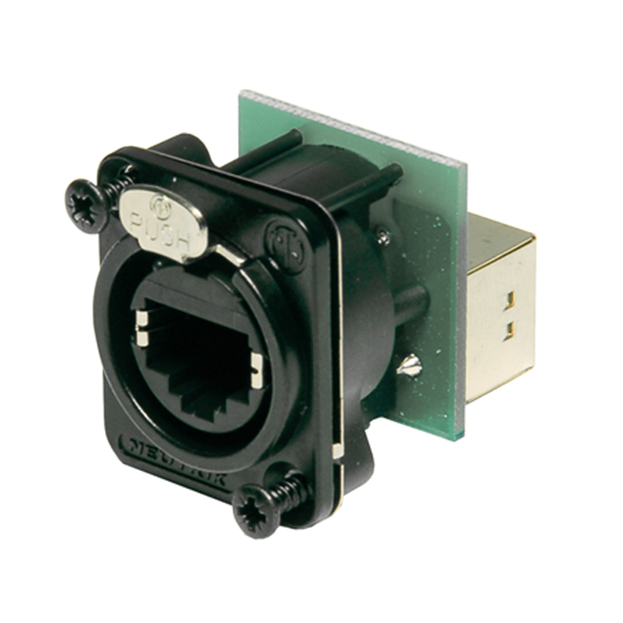 RJ45 Ethercon D Chassis, Black - vn-ne8fdp-bh