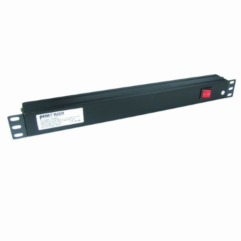 19" 1U Powerbox, 8 Rear with Switch  on Front