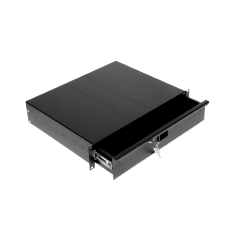 19" 2U Lockable Rack Drawer, 367mm deep